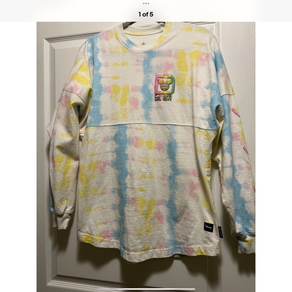 Women’s Glitter Walt Disney World Ice Cream Tye Dye Spirit Jersey Size Small